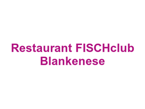 Restaurant FISCHclub Blankenese Logo