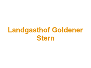 Landgasthof Goldener Stern Logo