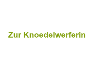Zur Knoedelwerferin Logo