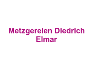 Metzgereien Diedrich Elmar Logo