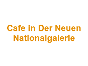 Cafe in Der Neuen Nationalgalerie Logo