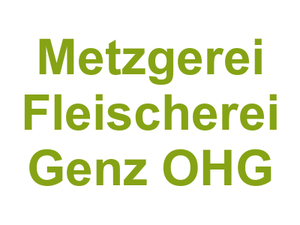 Metzgerei Fleischerei Genz OHG Logo