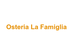 Osteria La Famiglia Logo