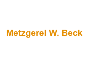 Metzgerei W. Beck Logo