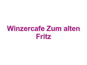 Winzercafe Zum alten Fritz Logo
