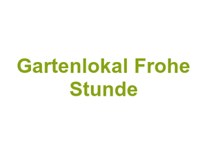 Gartenlokal Frohe Stunde Logo