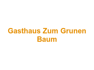 Gasthaus Zum Grunen Baum Logo