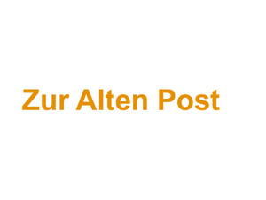 Zur Alten Post    Logo