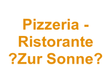 Pizzeria - Ristorante “Zur Sonne” Logo