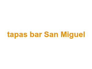 tapas bar San Miguel Logo
