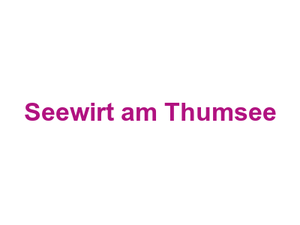 Seewirt am Thumsee Logo