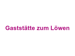 Gaststätte zum Löwen Logo