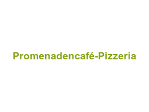Promenadencafé-Pizzeria Logo