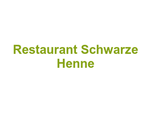Restaurant Schwarze Henne Logo