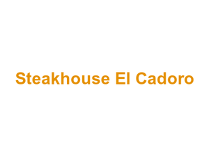 Steakhouse El Cadoro Logo