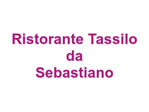 Ristorante Tassilo da Sebastiano Logo