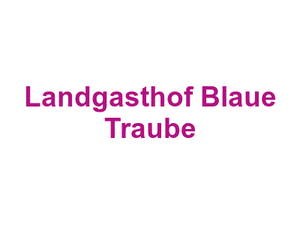 Landgasthof "Blaue Traube" Logo