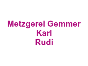 Metzgerei Gemmer Karl Rudi Logo