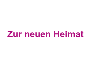 Zur neuen Heimat Logo