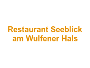 Restaurant Seeblick am Wulfener Hals Logo