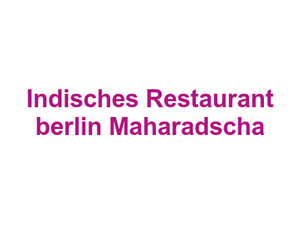 Indisches Restaurant berlin Maharadscha Logo