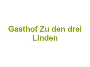Gasthof Zu den drei Linden Logo