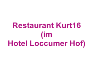 Restaurant Kurt16 (im Hotel Loccumer Hof) Logo