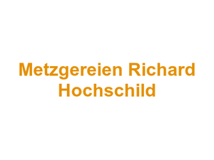 Metzgereien Richard Hochschild Logo