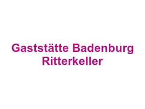 Gaststätte Badenburg Ritterkeller Logo