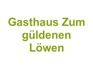 Gasthaus Zum güldenen Löwen Logo