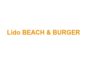 Lido BEACH & BURGER Logo