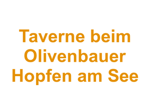 Taverne beim Olivenbauer Hopfen am See Logo
