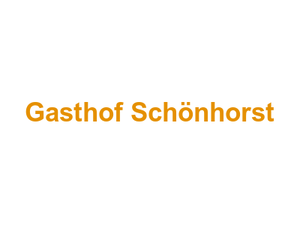 Gasthof Schönhorst Logo