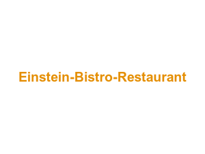 Einstein-Bistro-Restaurant Logo