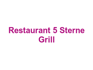 Restaurant 5 Sterne Grill Logo