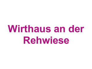 Wirthaus an der Rehwiese Logo