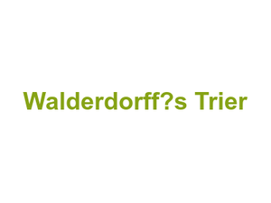 Walderdorff’s Trier Logo