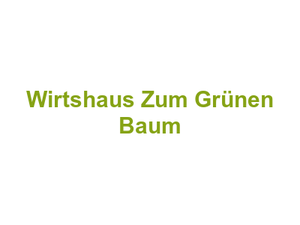 Wirtshaus Zum Grünen Baum Logo