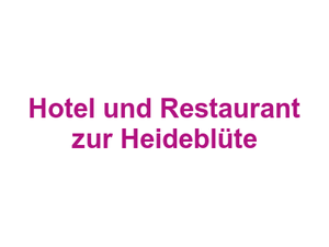 Hotel und Restaurant zur Heideblüte Logo