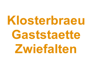 Klosterbraeu Gaststaette Zwiefalten Logo