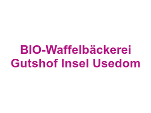 BIO-Waffelbäckerei Gutshof Insel Usedom Logo
