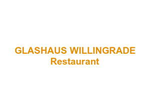 GLASHAUS WILLINGRADE Restaurant Logo