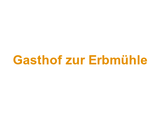 Gasthof zur Erbmühle Logo