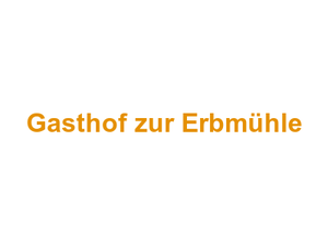 Gasthof zur Erbmühle Logo