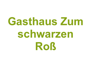 Gasthaus "Zum schwarzen Roß" Logo
