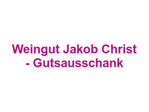 Weingut Jakob Christ - Gutsausschank Logo