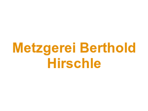 Metzgerei Berthold Hirschle Logo