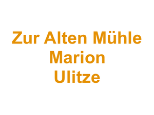 Zur Alten Mühle Marion Ulitze Logo