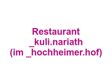 Restaurant _kuli.nariath (im _hochheimer.hof) Logo