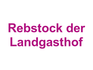 Rebstock der Landgasthof Logo
